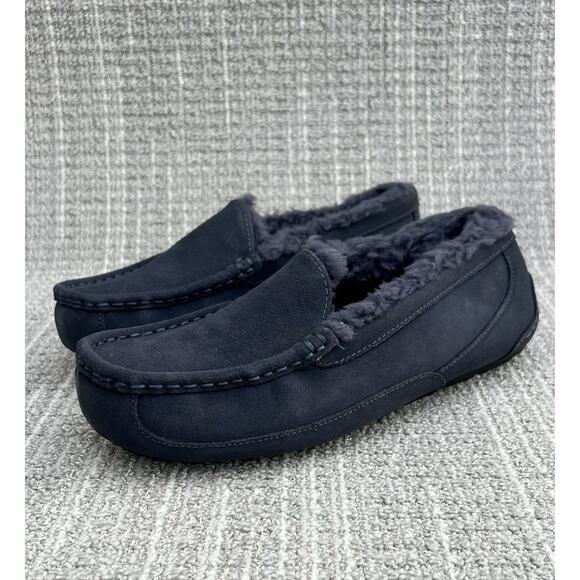 UGG Ascot Dark Gray Suede Slipper Ultra-Soft Lining Men\'s 6 / Women\'s 7 US NEW main image 4